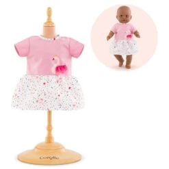 ROBE CYGNES DE TENDRESSE 36 CM COROLLE VETEMENTS