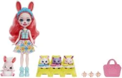 MATTEL ENCHANTIMALS - MEILLEURS AMIS DES BEBES 15 CM - POUPEE BREE BUNNY ET TWIST