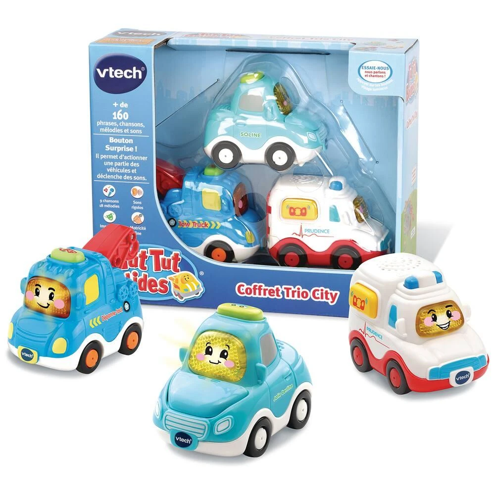 VTech TUT TUT BOLIDES - COFFRET TRIO CITY 3 VTech TUT TUT BOLIDES - COFFRET TRIO CITY