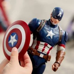 Disney Store Figurine Captain America Articulée Et Parlante 12 Disney Store Figurine Captain America Articulée Et Parlante -Magasin De Jouets Branché 461012490843 4