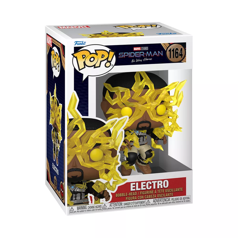 Funko Figurine Electro Pop! En Vinyle, Spider-Man: No Way Home 4 Funko Figurine Electro Pop! En Vinyle, Spider-Man: No Way Home – Image 2