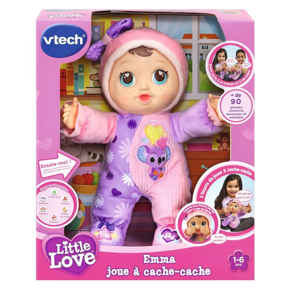VTech POUPEE EMMA JOUE À CACHE-CACHE 32 CM - LITTLE LOVE 5 VTech POUPEE EMMA JOUE À CACHE-CACHE 32 CM - LITTLE LOVE – Image 3