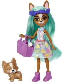 MATTEL ENCHANTIMALS - MEILLEURS AMIS DES BEBES 15 CM - POUPEE CRIZIA CORGI ET SHOW -Magasin De Jouets Branché 4b6f212709b30b762ea2cd9227b64e722be8ba48 41107672 03