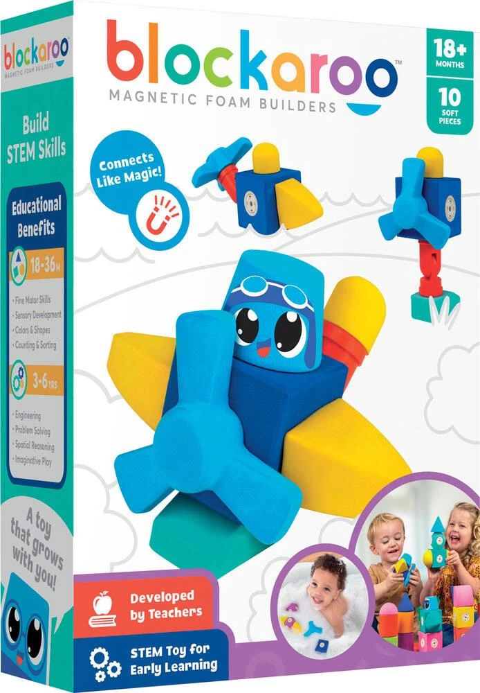 BLOCKAROO PLANE AVION BOITE DE 10 PIECES 3 BLOCKAROO PLANE AVION BOITE DE 10 PIECES