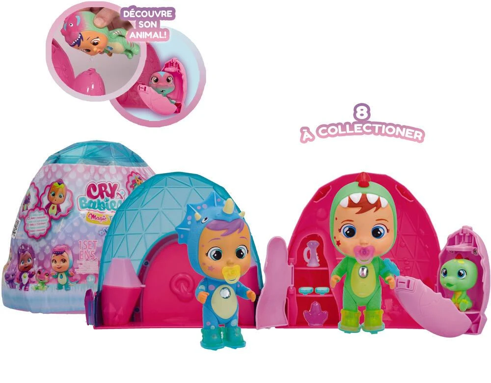CRY BABIES MAGIC TEARS DINO - ICY WORLD 3 CRY BABIES MAGIC TEARS DINO - ICY WORLD