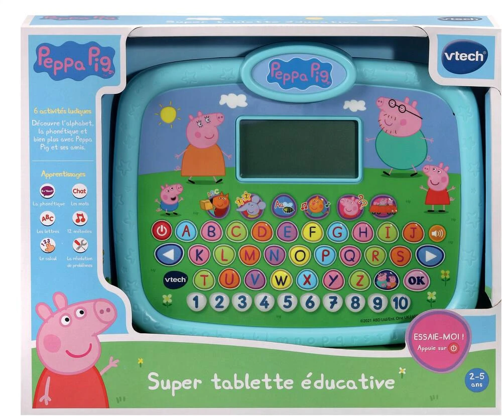 VTech PEPPA PIG - SUPER TABLETTE ÉDUCATIVE 4 VTech PEPPA PIG - SUPER TABLETTE ÉDUCATIVE – Image 2