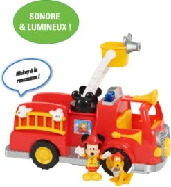 MICKEY – CAMION DE POMPIER AVEC FONCTIONS SONORES ET LUMINEUSES
