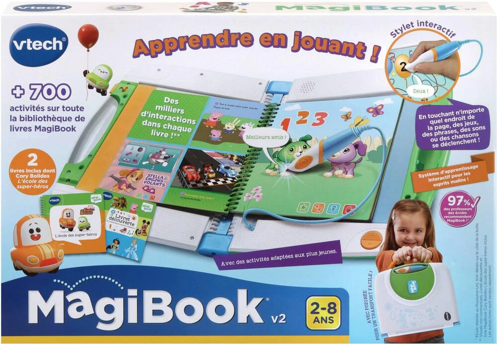 VTech LIVRE MAGIBOOK V2 STARTER PACK VERT + LIVRE CORY BOLIDES VERT 6 VTech LIVRE MAGIBOOK V2 STARTER PACK VERT + LIVRE CORY BOLIDES VERT – Image 4