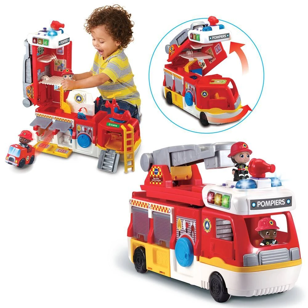 VTech SUPER CAMION CASERNE DE POMPIERS - TUT TUT COPAINS 3 VTech SUPER CAMION CASERNE DE POMPIERS - TUT TUT COPAINS