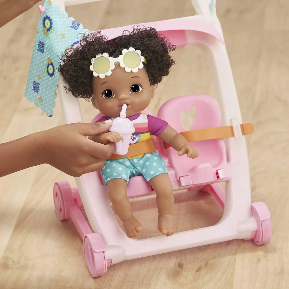 Hasbro BABY ALIVE - POUSSETTE + BEBE 8 Hasbro BABY ALIVE - POUSSETTE + BEBE – Image 6